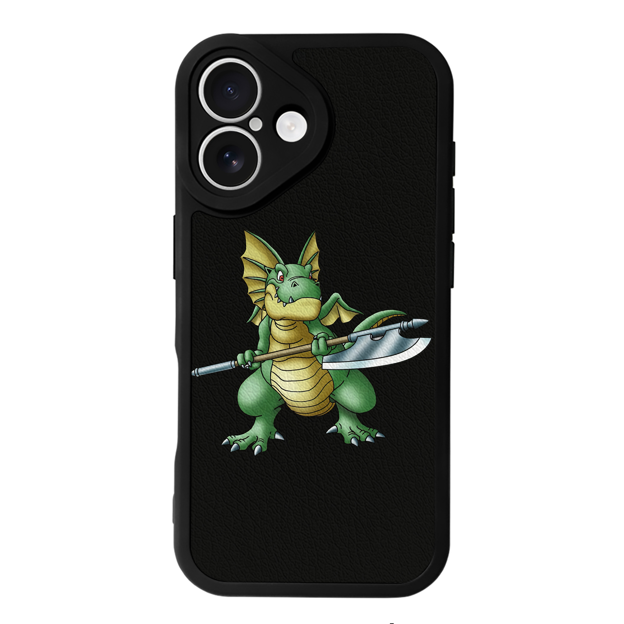 （画像用） ドラゴンクエスト Doragon Kuesuto Dragon Quest 【iPhone 16シリーズ対応】シリコンスマホケース（レザー調） 材質：シリコン